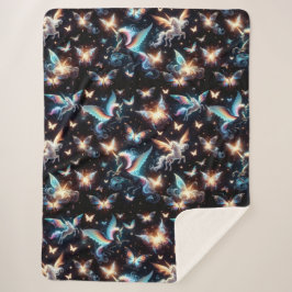 Unicorn Dreams Sherpa Deken