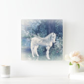 unicorn-droomklok vierkante klok (Huis)