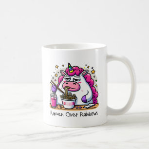 Unicorn Eating Ramen Koffiemok