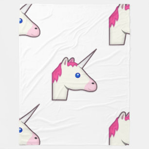 unicorn emoji blanket fleece deken