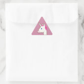 Unicorn emoji driehoek sticker (Tas)