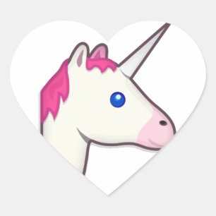 unicorn emoji hart sticker
