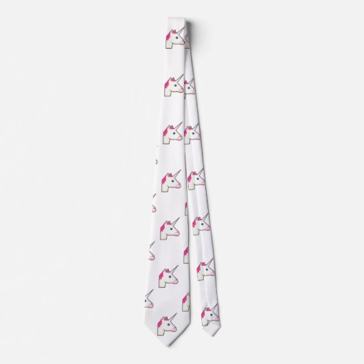 unicorn emoji, homme necktie cravate (Devant)