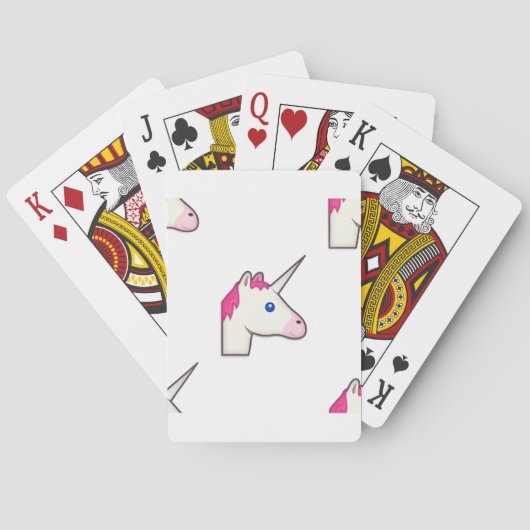 unicorn emoji pokerkaarten (Achterkant)