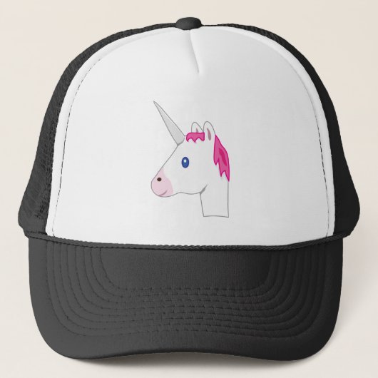 Unicorn emoji trucker pet (Voorkant)
