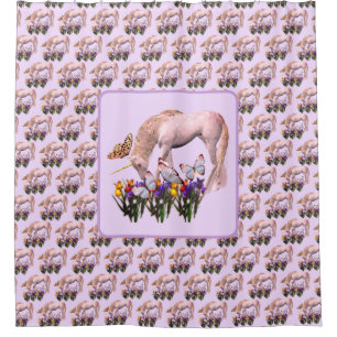 Unicorn en Butterflies Fantasy Douchegordijn