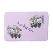 Unicorn en Butterflies Fantasy Personalized Badmat (Voorkant)