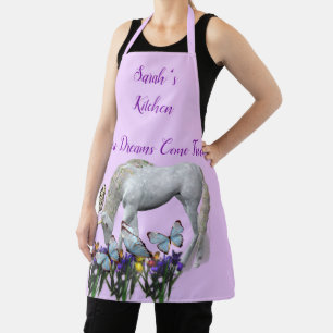 Unicorn en Butterflies, gepersonaliseerd Schort