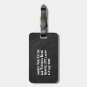 Unicorn en Castle in de wolken Bagagelabel (Achterkant verticaal)