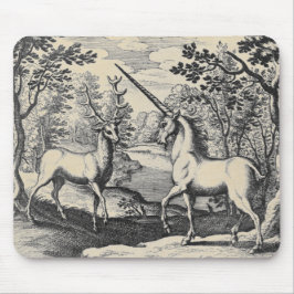 Unicorn en Deer Stag Muismat