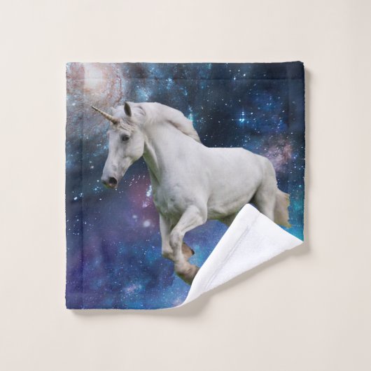Unicorn en Galaxy Bad Handdoek (Wasdoekje)
