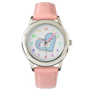 Unicorn en harten horloge