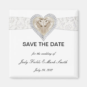 Unicorn en Lace sparen de Datum Magnet Magneet