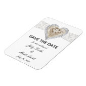 Unicorn en Lace sparen de Datum Magnet Magneet (Linkerzijde)