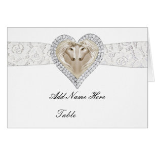 Unicorn en Lace Table Place Card