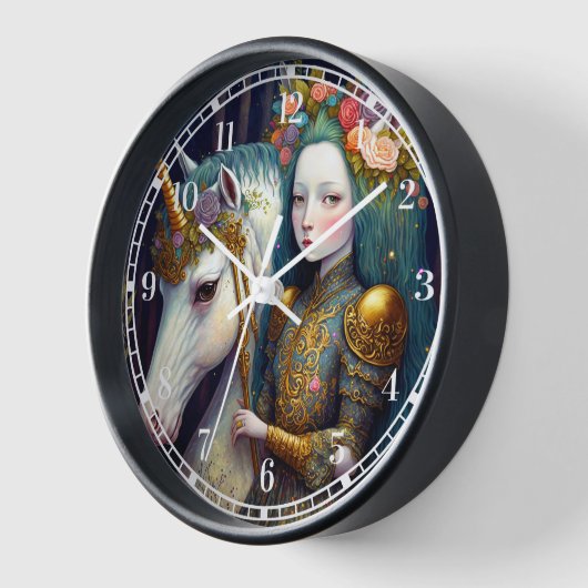 Unicorn en Lady Fantasy Art (Hoek)