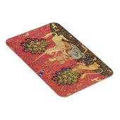 Unicorn en Maiden Medieval Tapestry Afbeelding Magneet (Rechterzijde)