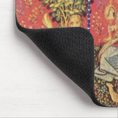 Unicorn en Maiden Medieval Tapestry Afbeelding Muismat (Hoek)