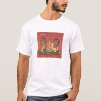 Unicorn en Maiden Medieval Tapestry Afbeelding