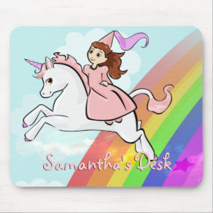 Unicorn en Princess Mousepad Muismat