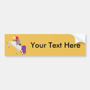 Unicorn en Raccoon Bumpersticker