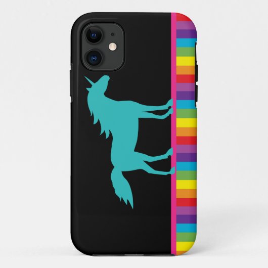 Unicorn en Rainbow iPhone 5 Hoesje (Achterkant)