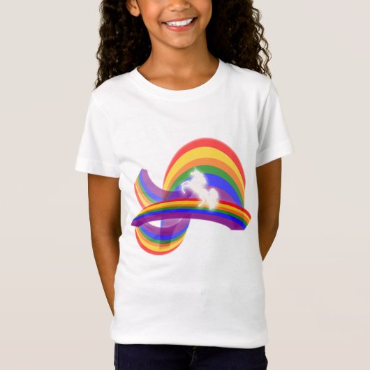 UNICORN EN RAINBOW T-SHIRT (Voorkant)