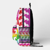 Unicorn en regenboog bedrukte rugzak (Rechts)