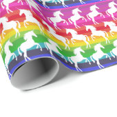 Unicorn en regenboog cadeaupapier (Rol Hoek)