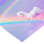 Unicorn en regenboog korte tafelloper (Hoek)