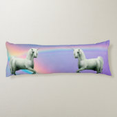 Unicorn en regenboog lichaamskussen (Achterkant)