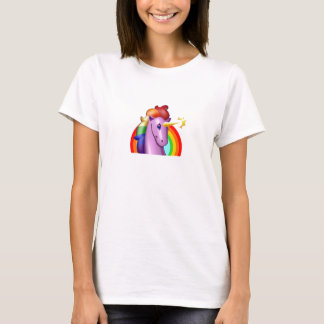 Unicorn en regenboog t-shirt