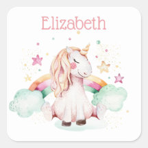 Unicorn en regenboog