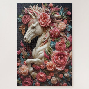 Unicorn en Rozen Legpuzzel
