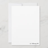 Unicorn en Scrollwork Dank-You Kaarten (Achterkant)