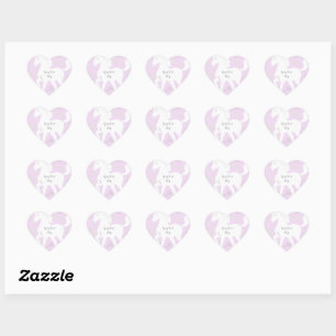 Unicorn en sterren hart sticker