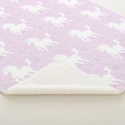 Unicorn en sterren sherpa deken (3/4)