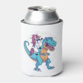 Unicorn en T-Rex Blikjeskoeler (Blikje Voorkant)