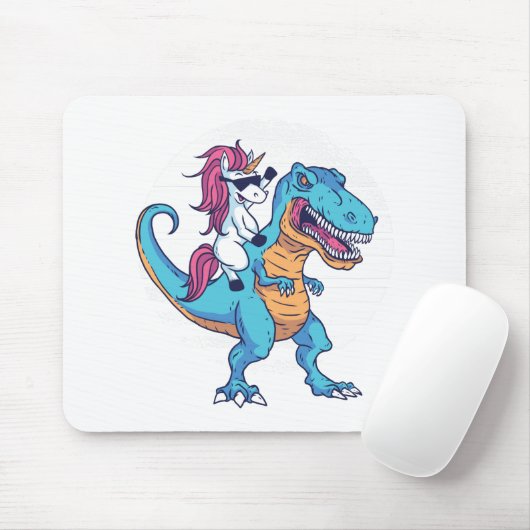 Unicorn en T-Rex Muismat (Met muis)