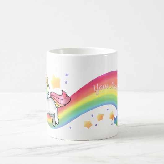 Unicorn et Rainbow Mug personnalisables (Centre)