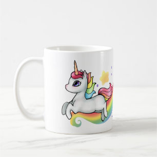 Unicorn et Rainbow Mug personnalisables