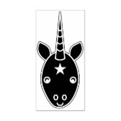 unicorn face art stamp 	rubberstempel (Afrduk)