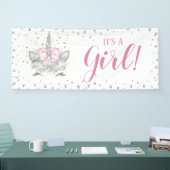 Unicorn Face Diamonds Baby shower Spandoek (Beurs)