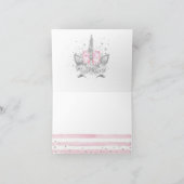 Unicorn Face Merci Cartes (Intérieur)