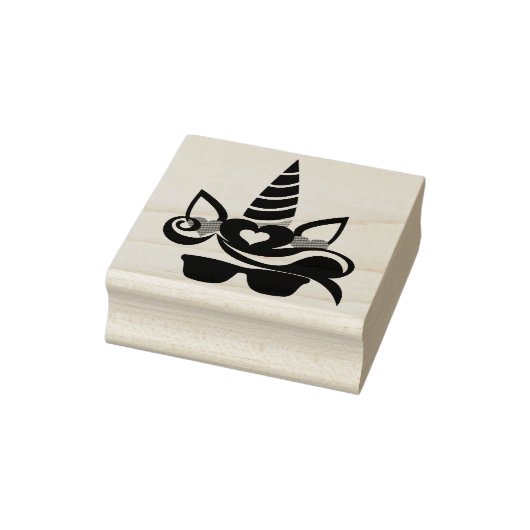 Unicorn Face Rubberstempel (Stempel)