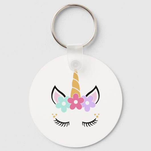 Unicorn Face Sleutelhanger (Voorkant)