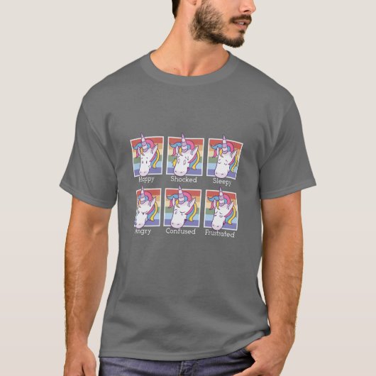Unicorn Faces T-Shirt (Voorkant)