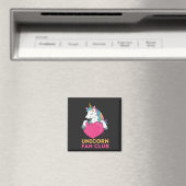 Unicorn Fan Club Magneet (Insitu (Vaatwasser))