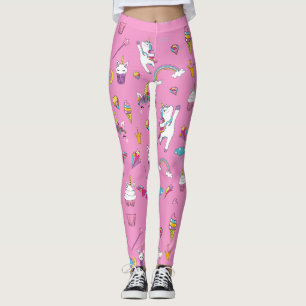 Unicorn Fan Club patroon Roze Leggings