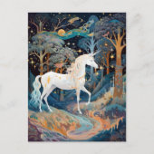 Unicorn Fantasy Art Briefkaart (Voorkant)